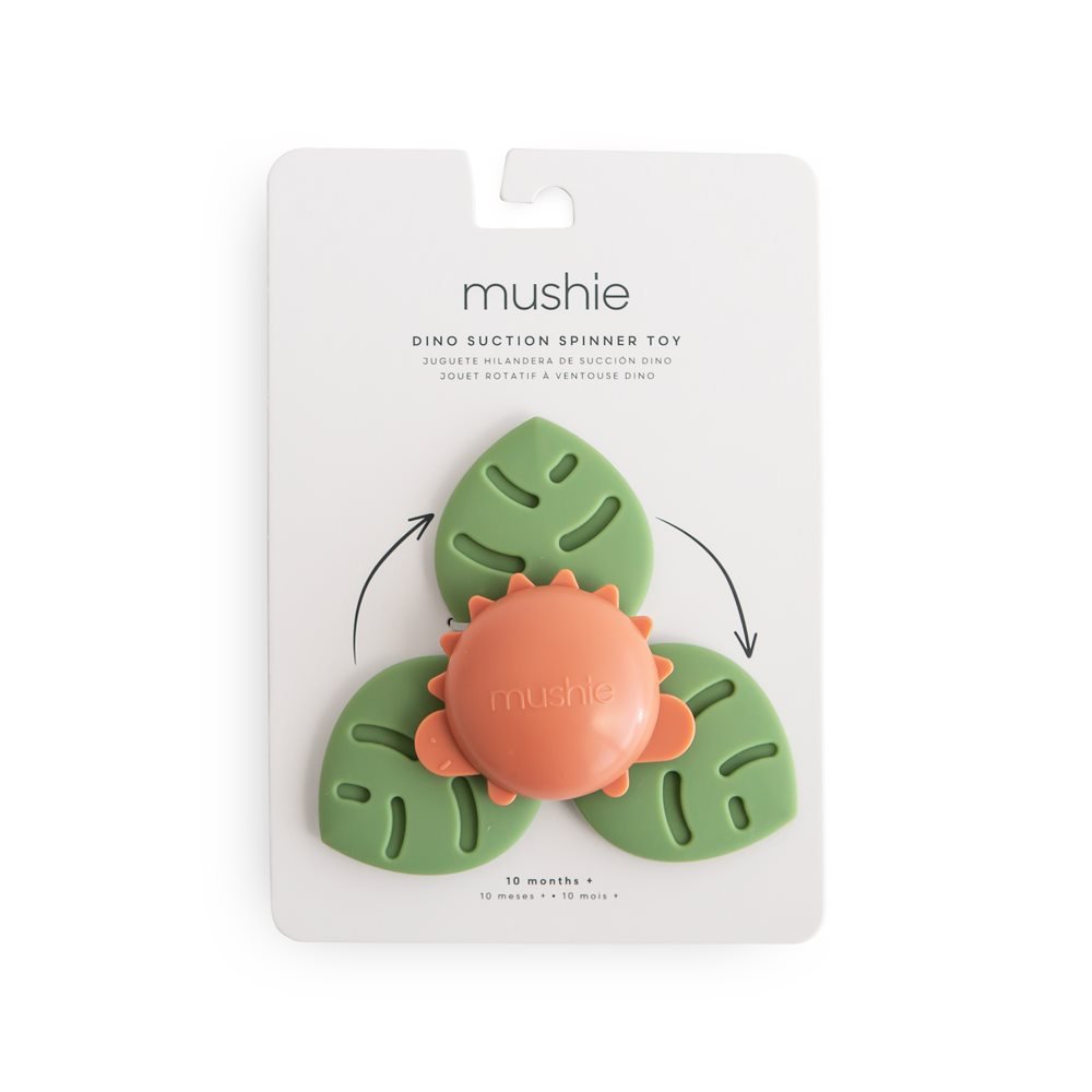 Mushie siurbtukinis suktukas (Suction Spinner Toy) – Dinosaurs