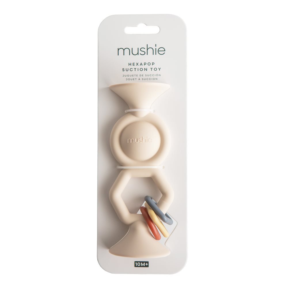 Mushie siurbtukinis spaudimo žaislas „HexaPop“ – Shifting Sand