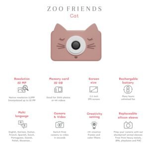 The Zoo Family Zoo Friends - Cat vaikiškas fotoaparatas katė