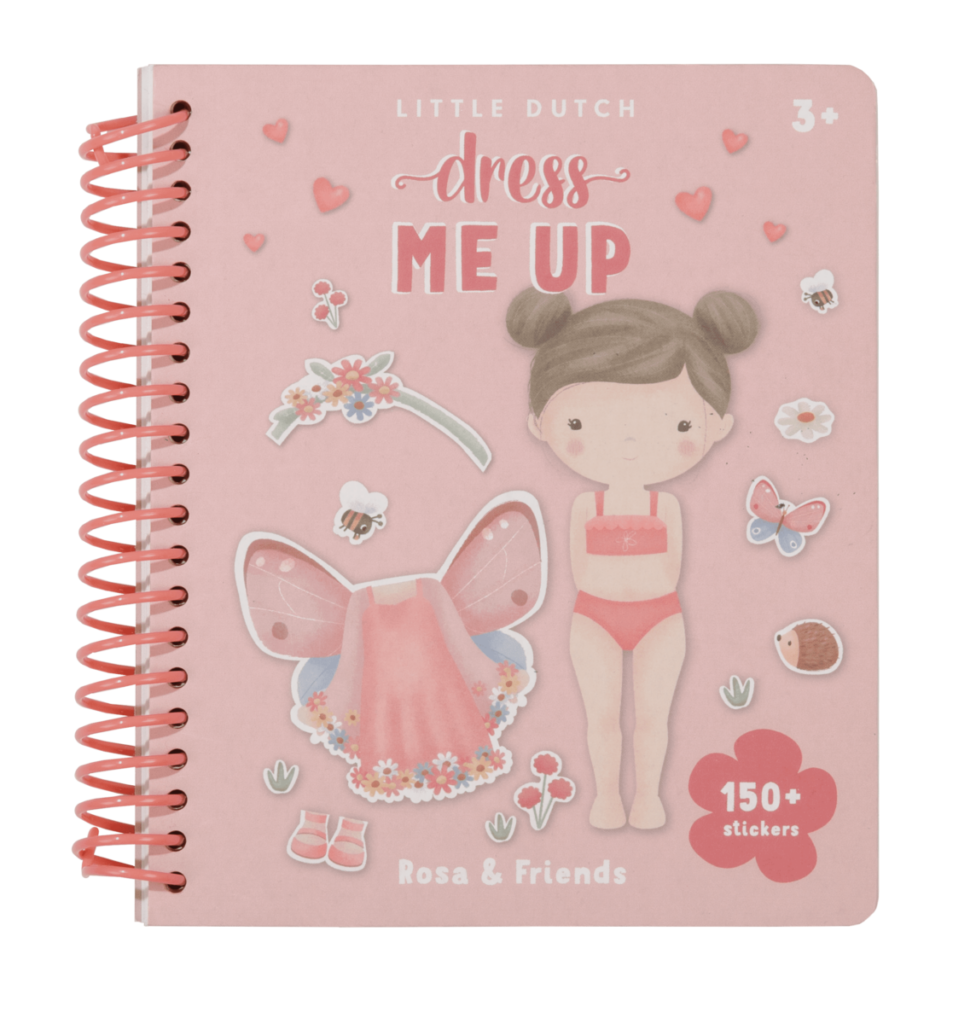 Little Dutch „Dress me up“ knygelė „Rosa & Friends“
