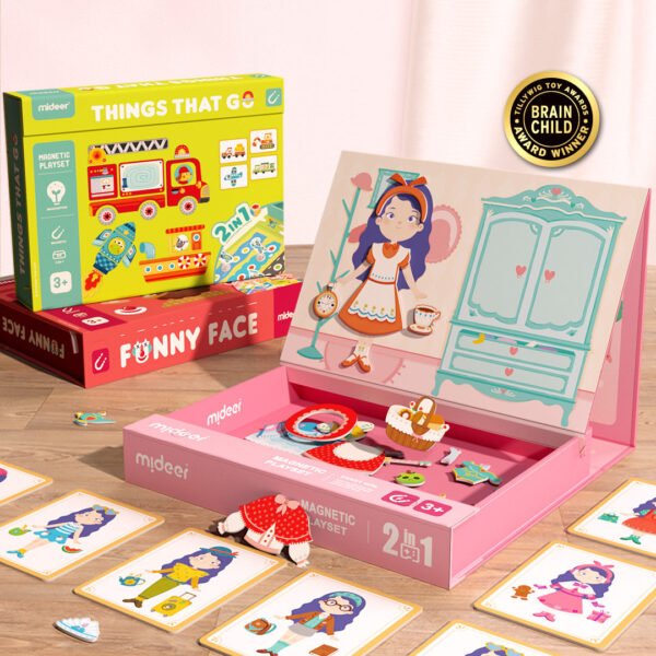 Mideer Žaidimų rinkinys su magnetine lenta Eismas