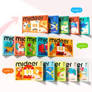 Mideer Lipdukų klijavimo užduočių knyga Level 1