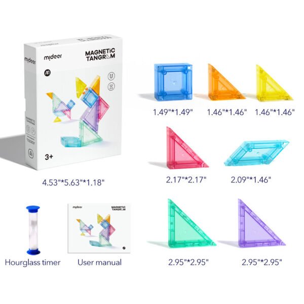 Mideer Mini magnetinis konstruktorius Tangram