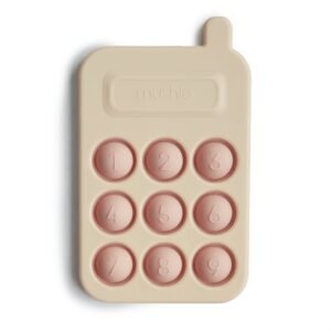 Mushie telefono spaudimo žaislas (Pop it) – Blush