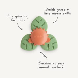 Mushie siurbtukinis suktukas (Suction Spinner Toy) – Sunshine