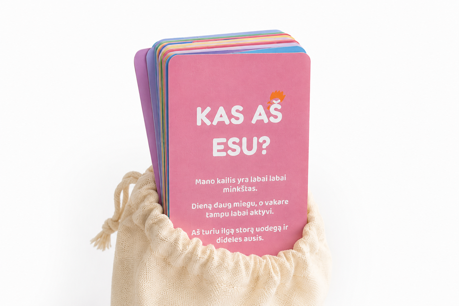 „Kas aš esu?“ – Ūkio gyvūnų spėjimo žaidimo kortelės