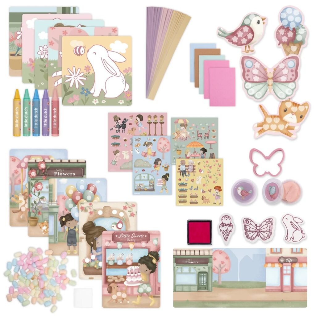 Little Dutch kūrybinė dėžutė XL „Rosa & Friends“