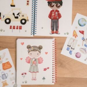 Little Dutch „Dress me up“ knygelė „Rosa & Friends“