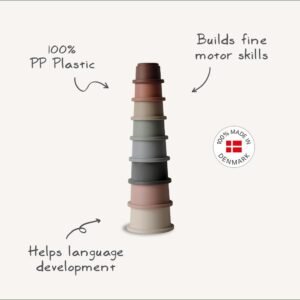 Mushie sudedami puodeliai (Stacking Cups) – Original