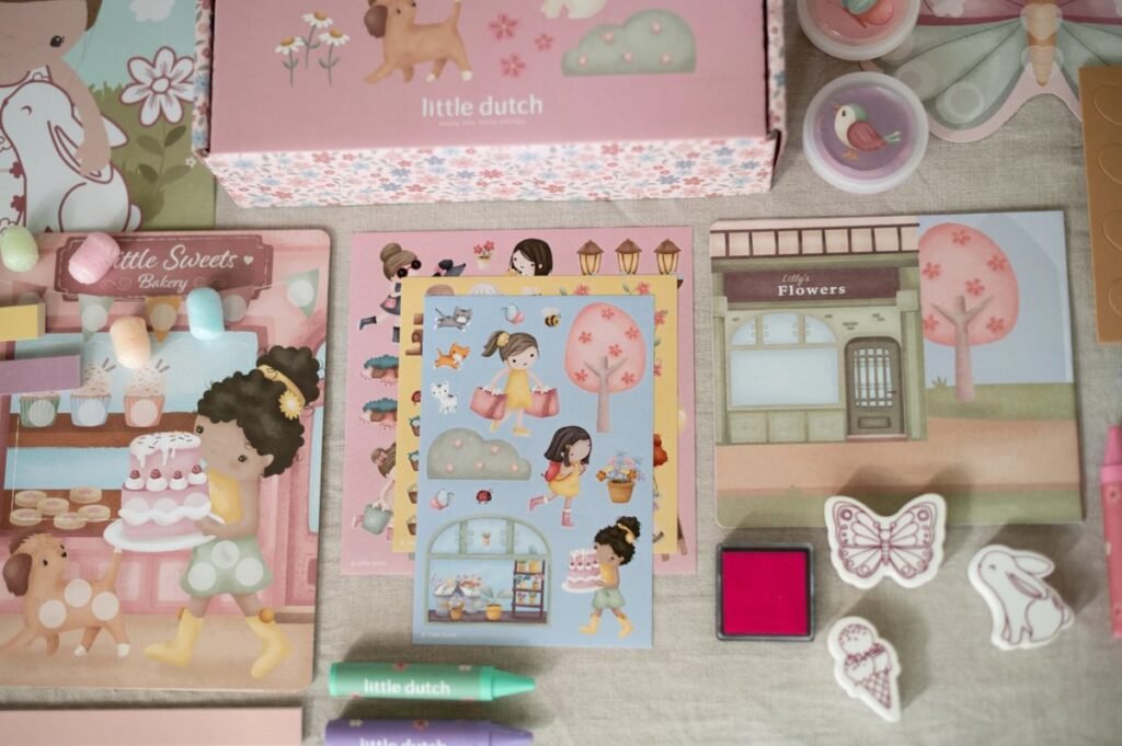 Little Dutch kūrybinė dėžutė XL „Rosa & Friends“