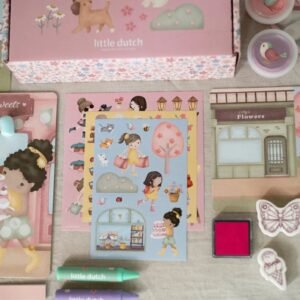 Little Dutch kūrybinė dėžutė XL „Rosa & Friends“