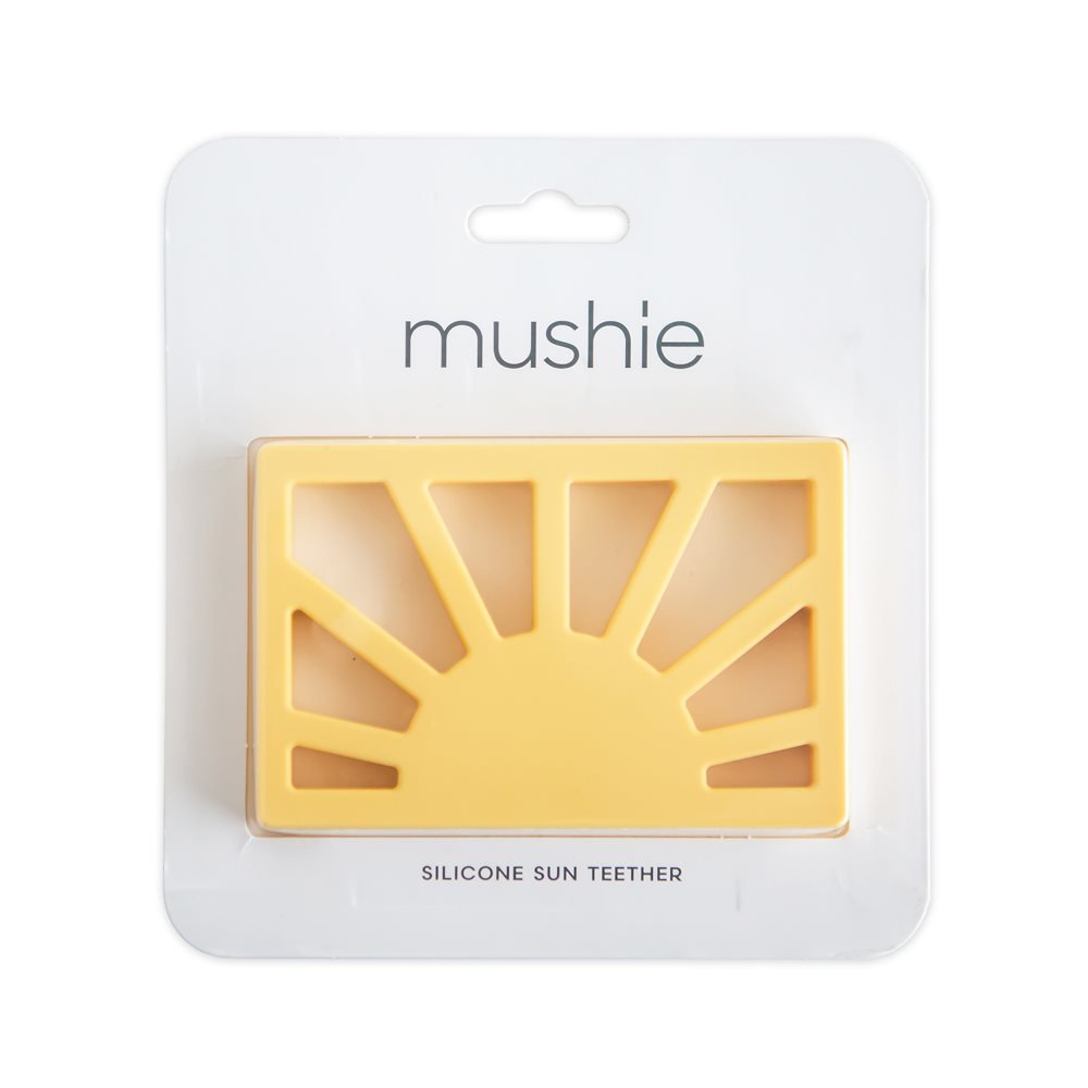 Mushie kramtukas „Saulė“ – Muted Yellow