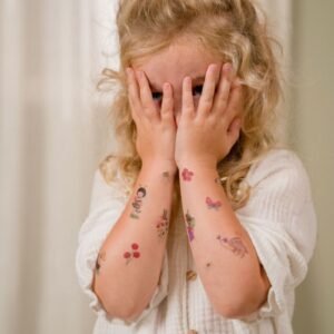 Little Dutch laikinos tatuiruotės „Rosa & Friends“