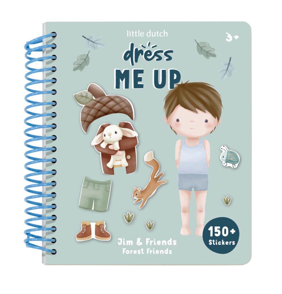 Little Dutch „Dress me up“ knygelė „Jim & Forest Friends“