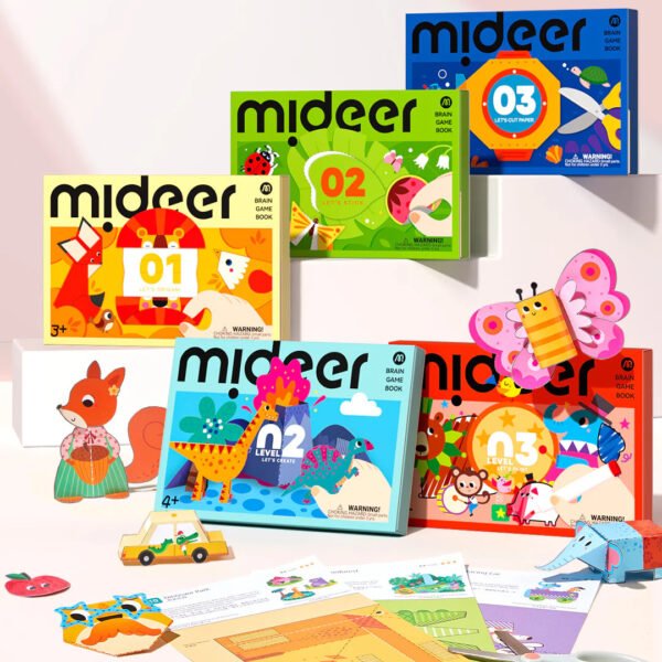 Mideer Lipdukų klijavimo užduočių knyga Level 1