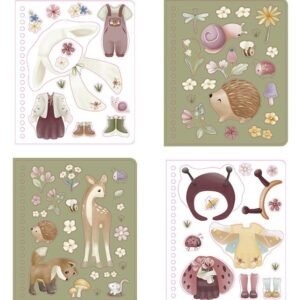 Little Dutch „Dress me up“ knygelė „Rosa & Friends – Fairy Garden“