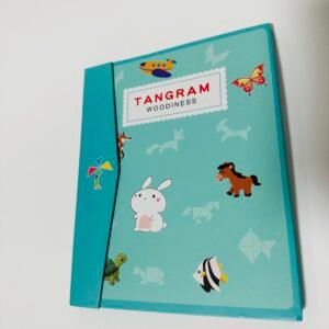 Magnetinė medinių detalių dėlionė - tangrama