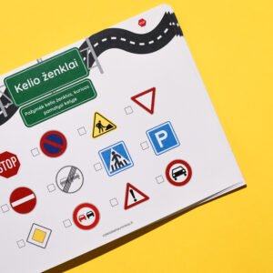 Kelionės automobiliu užimtumo knygelė (4-7m)