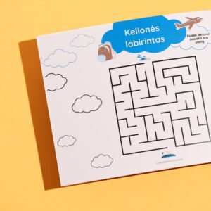 Kelionės lėktuvu užimtumo knygelė (4-7m)