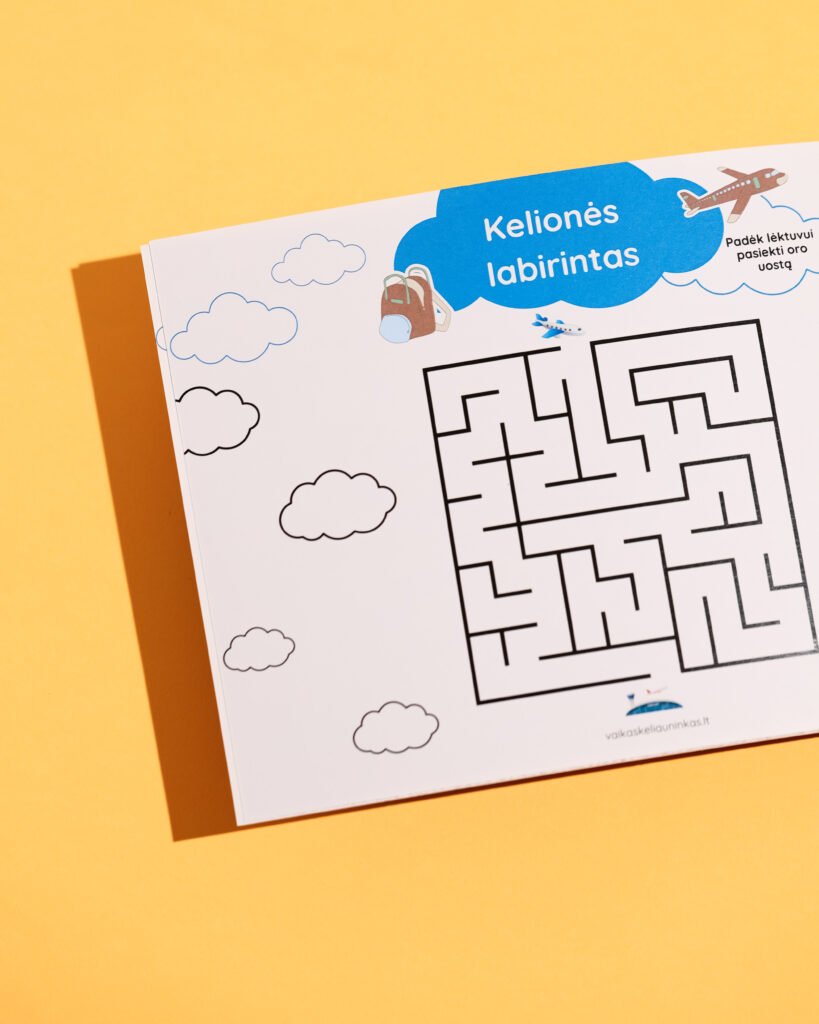 Kelionės lėktuvu užimtumo knygelė (4-7m)