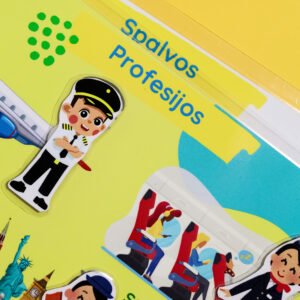 Kelionės lėktuvu daugkartinė užimtumo knygelė (2-5 m. vaikams)