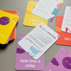 Kelionių žaidimų kortelės vaikams (30 žaidimų)