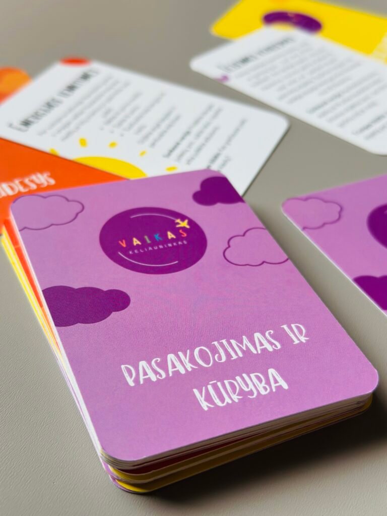 Kelionių žaidimų kortelės vaikams (30 žaidimų)