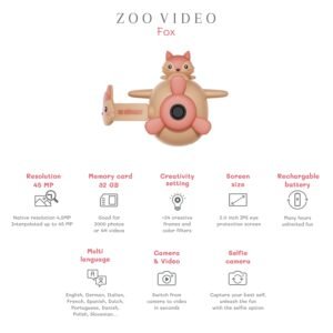 The Zoo Family Zoo Video - Fox vaikiška video kamera lapė
