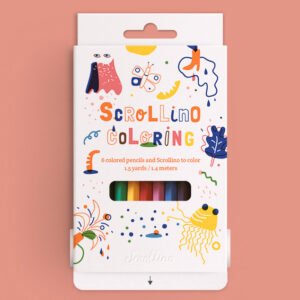 Scrollino Colouring spalvinimo knyga ritinys