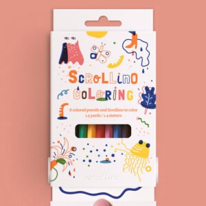 Scrollino Colouring spalvinimo knyga ritinys