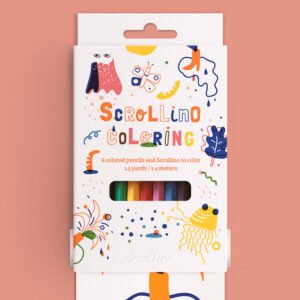 Scrollino Colouring spalvinimo knyga ritinys