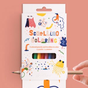 Scrollino Colouring spalvinimo knyga ritinys