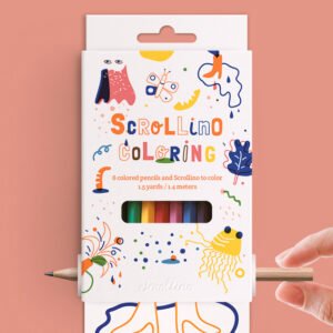 Scrollino Colouring spalvinimo knyga ritinys