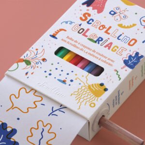 Scrollino Colouring spalvinimo knyga ritinys