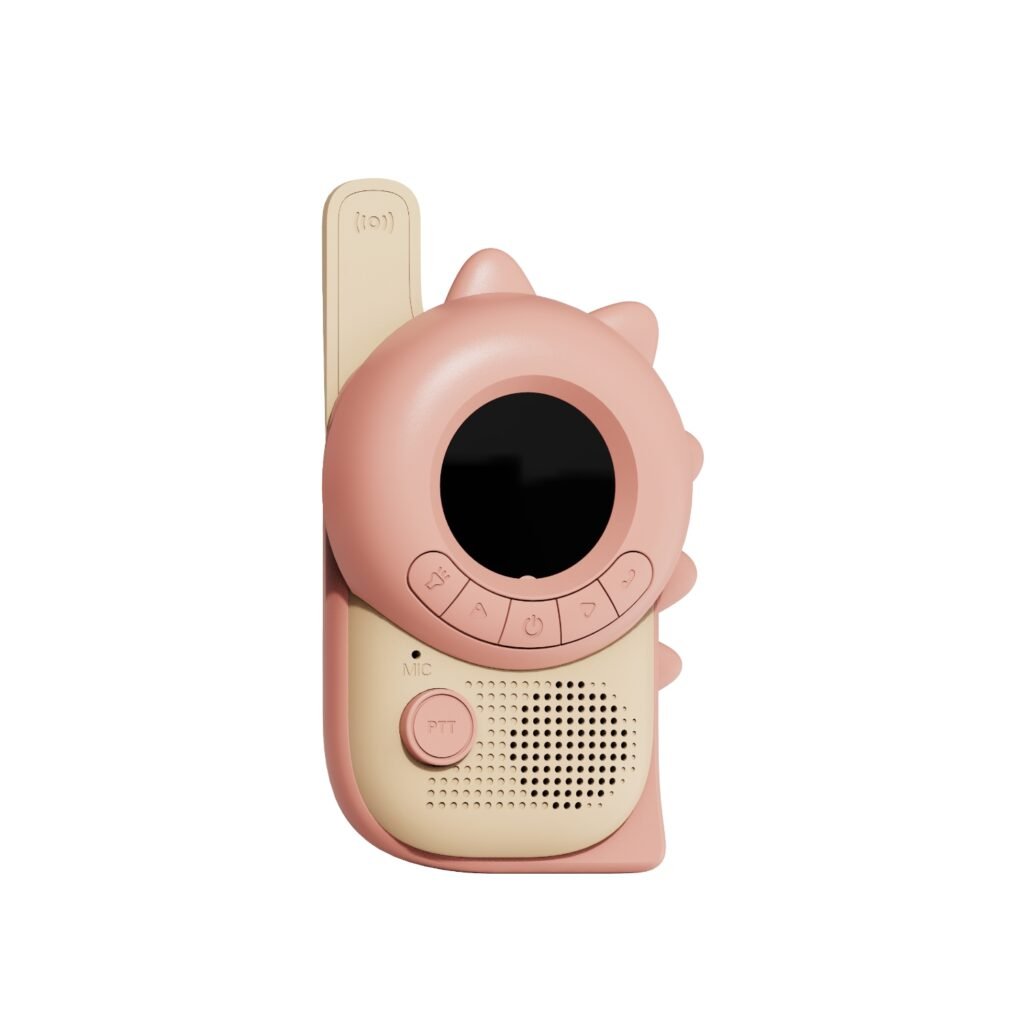 The Zoo Family Walkie Talkie - Dino Pink&Green vaikiškos racijos dinozaurai