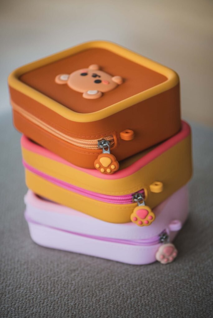 Zoo Family silikoninis krepšelis meškiukas