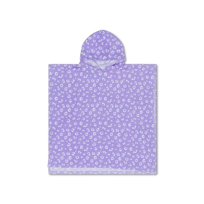 Swim Essentials paplūdimio pončas LILA LEOPARDAS 65cmx65cm