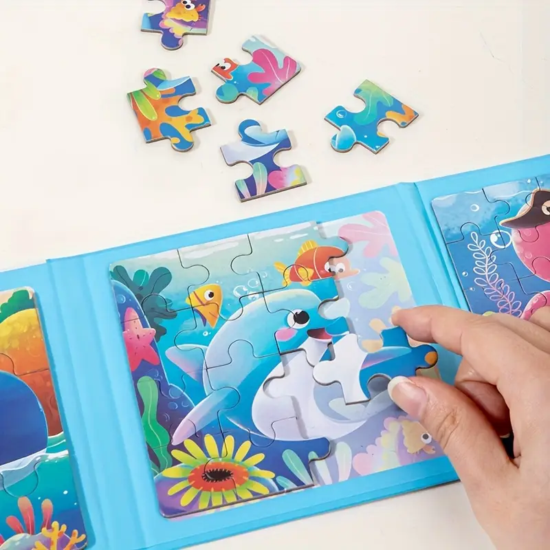 Magnetinė dėlionė 3in1 vaikams