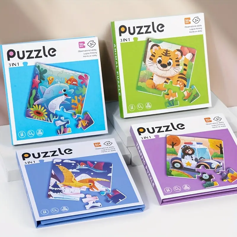 Magnetinė dėlionė 3in1 vaikams