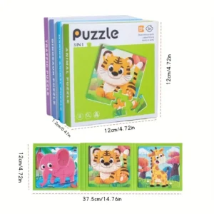 Magnetinė dėlionė 3in1 vaikams