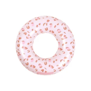 Swim Essentials pripučiamas plaukimo ratas OLD PINK LEOPARD 55cm