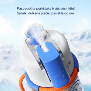Mideer 2in1 gertuvė su purškikliu ir dulksna, 500ml - Water Green