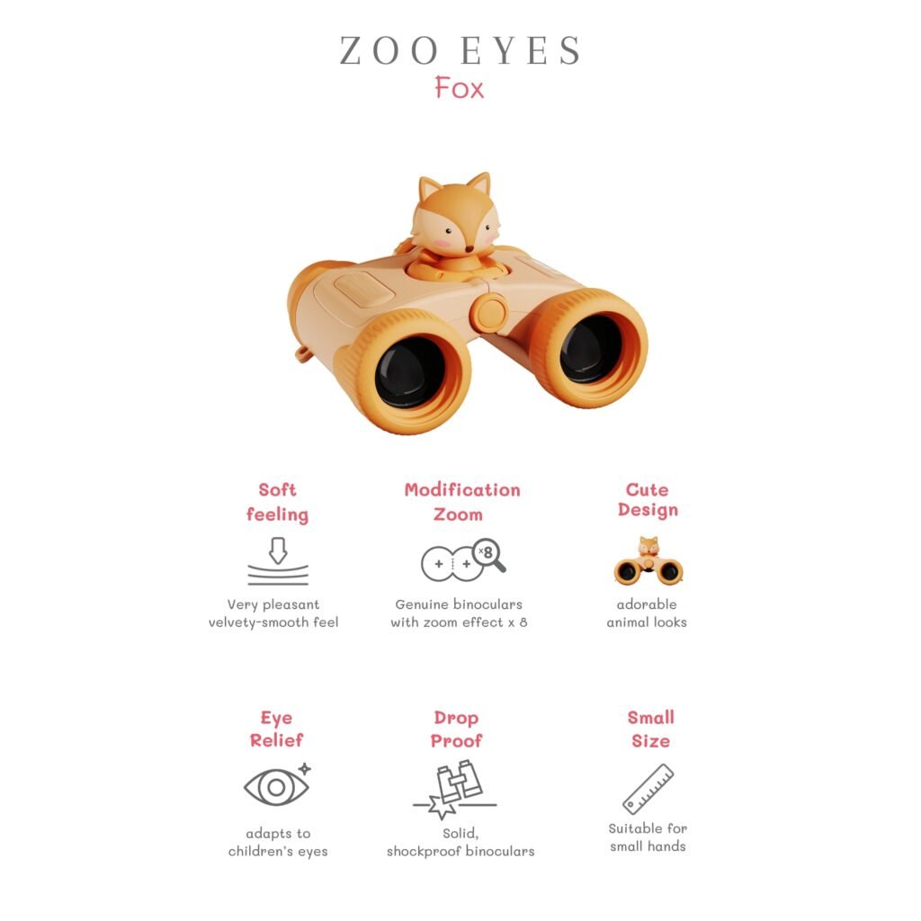 Zoo Family žiūronai vaikams Zoo Eyes lapė